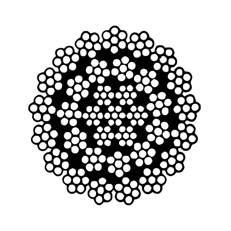 ASTM A1023 35x7 rotationsbeständig kategori 1 stålvajer