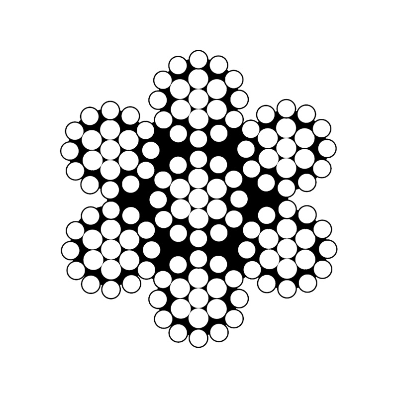ASTM a 1023 klassificering 7x7 och 7x19 liten diameter (galvaniserad) specialsladd